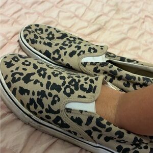 Leopard Print Slip-On Women's Shoes